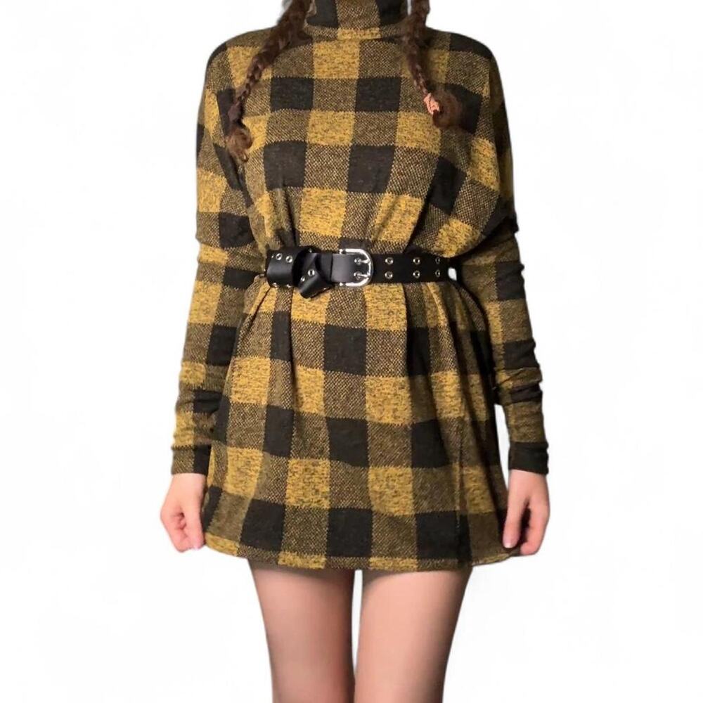 Yellow and Black Statement Dress